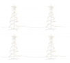 Home Accents Holiday 18 in. Warm White Spiral Tree LED Pathway Lights (Set of 4)