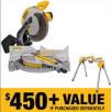 Dewalt 12 inch Miter Saw and Heavy Duty Work Stand DWS715 & DWX725B