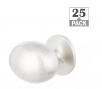 Everbilt Large Football 1-3/8 in. satin nickel Classic Oval Cabinet Knob (25-Pack)