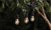Hampton Bay 12-Light 24 ft. Black Indoor/Outdoor Commercial Incandescent Edison String Light