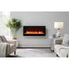 Home Decorators Collection 42 in. Wall Mount Electric Fireplace in Black