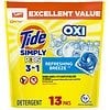 Tide Simply PODS +Oxi Liquid Laundry Detergent Pacs Refreshing Breeze 13.0ea: 4 for $10, More