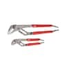 Milwaukee 6 in. and 10 in. Straight-Jaw Pliers Set (2-Piece)