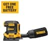 DEWALT 20V MAX XR Cordless Brushless 1/4 Sheet Variable Speed Sander + 5Ah Battery $159 or Tool Only $65.16