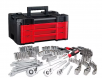 CRAFTSMAN 230-Piece Standard (SAE) and Metric Polished Chrome Mechanics Tool Set with Hard Case