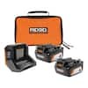 Home Depot: Ridgid 18V Lithium-Ion (2) 4.0 Ah Battery Starter Kit $79, RYOBI ONE+ 18V Cordless 3-Tool Campers Kit $65