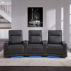 Select Costco Stores: Issac Leather Power Reclining Home Theater Seating