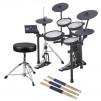 Roland TD-17KVX Gen 2 V-Drums Electronic Drum Set with Stand, Throne & Sticks