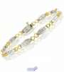 10K TT 1.00 Carat TW Diamond Baguette Bracelet
