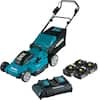 Makita 18V X2 (36V) LXT Lithium-Ion Cordless 21 in. Walk Behind Lawn Mower Kit w/4 batteries (4.0Ah)