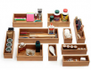 Seville Classics 10-piece Bamboo Storage Box Organizer Set