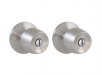 2-Pack Defiant Brandywine Door Knobs Stainless Steel (Bed/Bath or Hall/Closet)