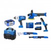 Kobalt 6-Tool Brushless Power Tool Combo Kit with Soft Rolling Case with 2-Batteries and Charger
