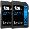 Lexar 128GB High-Performance 800x UHS-I SDHC Memory Card BLUE Series: 2-Pack $11.99, 3-Pack $16.99, More
