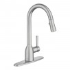 Moen Adler 1 or 3 Hole Modern Spot Resist Stainless Single Handle Pull-down Kitchen Faucet with Deck