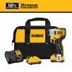DEWALT XTREME 12-volt Max 1/4-in Brushless Cordless Impact Driver (2-Batteries, Charger and Soft Bag included)
