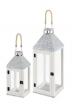 Hampton Bay Wood and Metal Lanterns (Set of 2)