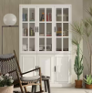 White Wood Storage Cabinet Kitchen Hutch