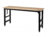 Husky 6 ft. Adjustable Height Solid Wood Top Workbench (Black, HTC1000004)
