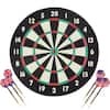 Trademark Games Dart Board Game Set with Six 17 g Brass Tipped Darts