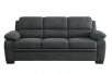 Deliah 80 in. W Straight Arm Textured Fabric Rectangle Sofa in. Dark Gray