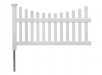 Zippity Outdoor Products 3.5 ft. H x 6 ft. W Permanent All American Vinyl Picket Fence Panel Kit