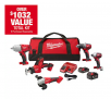 Milwaukee M18 18-Volt Lithium-Ion Cordless Combo Kit (5-Tool) with 2-Batteries, Charger and Tool Bag