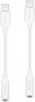 Select Best Buy Stores: Insignia - Lightning to 3.5 mm Headphone Adapter (2 Pack) - White