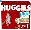 Costco: Huggies Plus Diapers: 192-Count Size 1 or 174-Count Size 2 $34.49, 148-Count Newborn $31.99, More