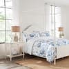 Home Decorators Collection Loriana 3-Piece Blue Floral Full/Queen Comforter Set