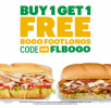 Select Subway Restaurants: Buy One Footlong Sub, Get One Footlong Sub for Free