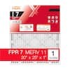HDX 20 in. x 25 in. x 1 in. Allergen Plus Pleated Furnace Air Filter FPR 7, MERV 11 ,4 for $27.96 ($6.99/each)