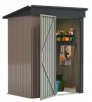 Tozey 3 ft. W x 5 ft. D Outdoor Storage Metal Shed Lockable Metal Garden Shed
