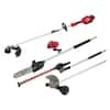 Milwaukee M18 FUEL 18 V Lithium Ion Cordless Brushless String Grass Trimmer 8.0Ah Kit w/ Pole Saw, Hedge Trimmer, Edger