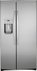 GE - 25.1 Cu. Ft. Side-By-Side Refrigerator with External Ice & Water Dispenser Stainless Steel  + $75 BestBuy Gift Card