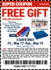 Harbor Freight Stores: FREE GIFT (Tarp, Magnetic Tool Holder, LED Flashlight) with ANY Purchase