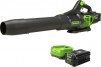 Greenworks 80V 170 MPH 730 CFM Cordless Handheld Blower (1 x 2.5Ah Battery and 1 x Charger) - Green