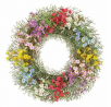 Home Accents Holiday 24 in. Artificial Summer Floral Wreath, various