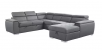 Homelegance Logan 122.5 in. Straight Arm 4-piece Chenille Sectional Sofa