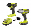 RYOBI ONE+ 18V Cordless 2-Tool Combo Kit with 1/2 in. Impact Wrench, 3/8 in. Impact Wrench, 2.0 Ah Battery, and Charger