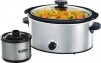 Bella - 5-qt. Slow Cooker with Dipper - Stainless Steel