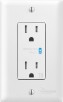 Rocketfish - 2-Outlet In-Wall Surge Protector - White