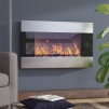 Wrought Studio Allmar 36-inch Wall Mount Electric Fireplace with Remote