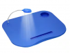 Lavish Home Foam Cushion Laptop Lap Desk with LED Gooseneck Light in Blue