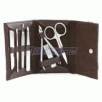 7 in 1 Professional Manicure & Pedicure Kit,Quality Brown Leather Case