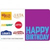 Target: $50 Choice eGift Card (On The Run ,Happy Birthday or Holidays) & More + $5 Target eGift Card $50