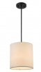 Home Depot: Monteaux Lighting 10 in. 1-Light Black Drum Pendant Light Fixture with Linen Shade for $11.97, More