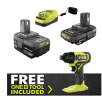 RYOBI ONE+ 18V Cordless Impact Driver Kit with 4.0 Battery, 2.0 Battery, and Charger