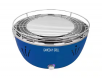 Grill Time Tailgater Game Day Tabletop Portable Charcoal Grill in Blue