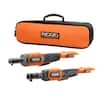 RIDGID 18V Brushless Cordless 2-Tool Combo Kit with 3/8 in. Ratchet, 1/4 in. Ratchet, and Bag (Tools Only)